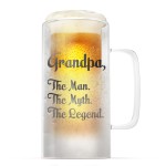 SoHo Insulated Beer Mug "GRANDPA THE MAN THE MYTH THE LEGEND"-LI4517