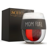 SoHo Stemless Wine Glass "MOM FUEL"-LI5520