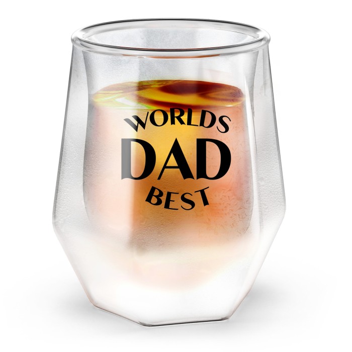 SoHo Whisky Glass "WORLDS BEST DAD"-LI8631