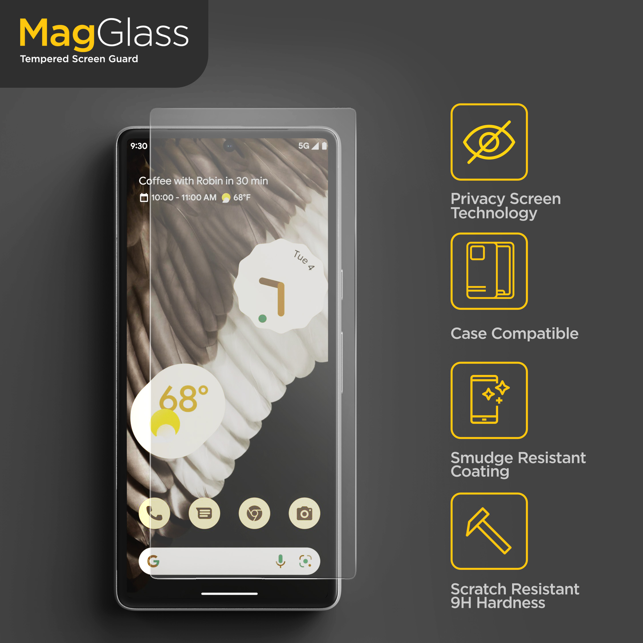 Google Pixel 7A Magglass Privacy Screen Protector