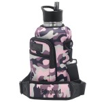 Rangland Filtered Half Gallon Water Bottle with Straw Lid & Carrying Strap - Pink Camo-WB64FT10