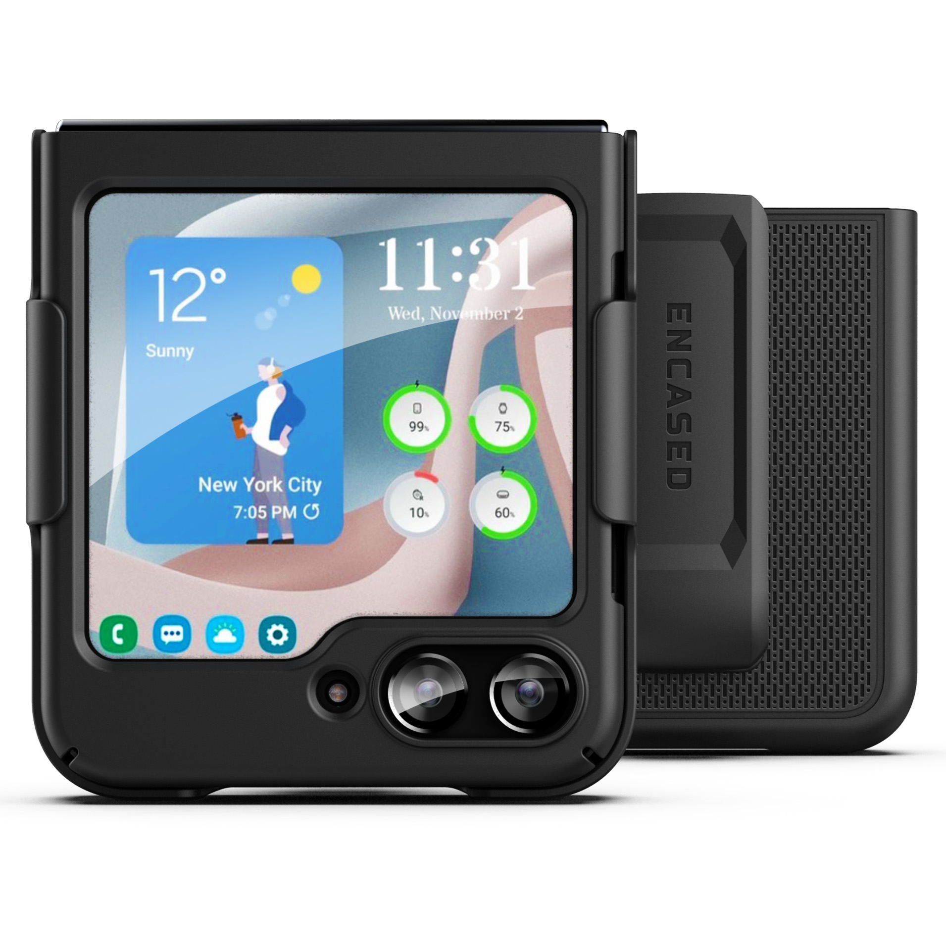 Samsung Galaxy Z Flip 5 DuraClip Case with Belt Clip Holster - Encased