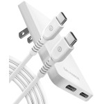 Galvanox Flat 20w Dual USB-C Adapter with USB-C Cable-EDC20CA25
