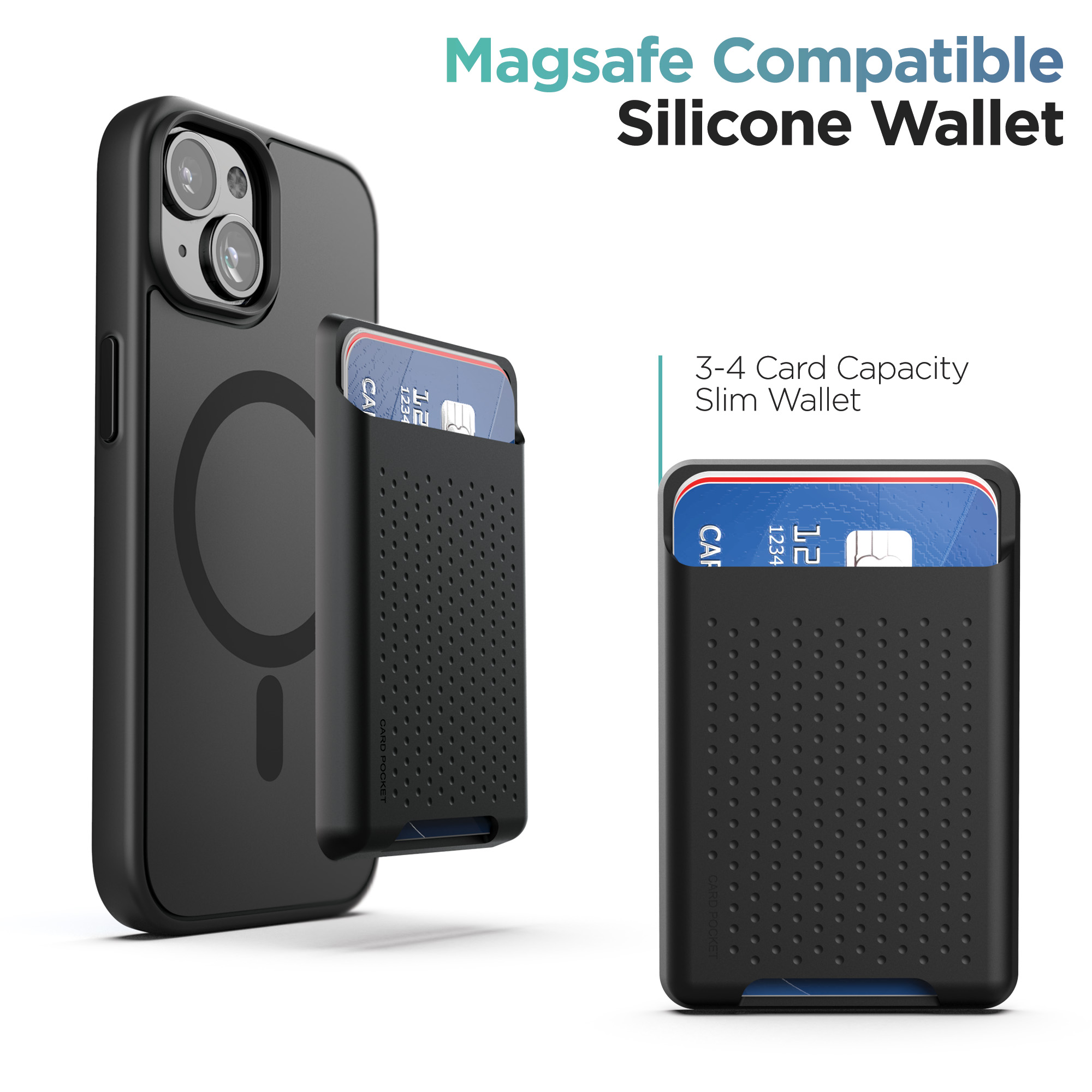 iPhone 15 Plus Magsafe SlimShield Case with MagSafe Wallet - Encased