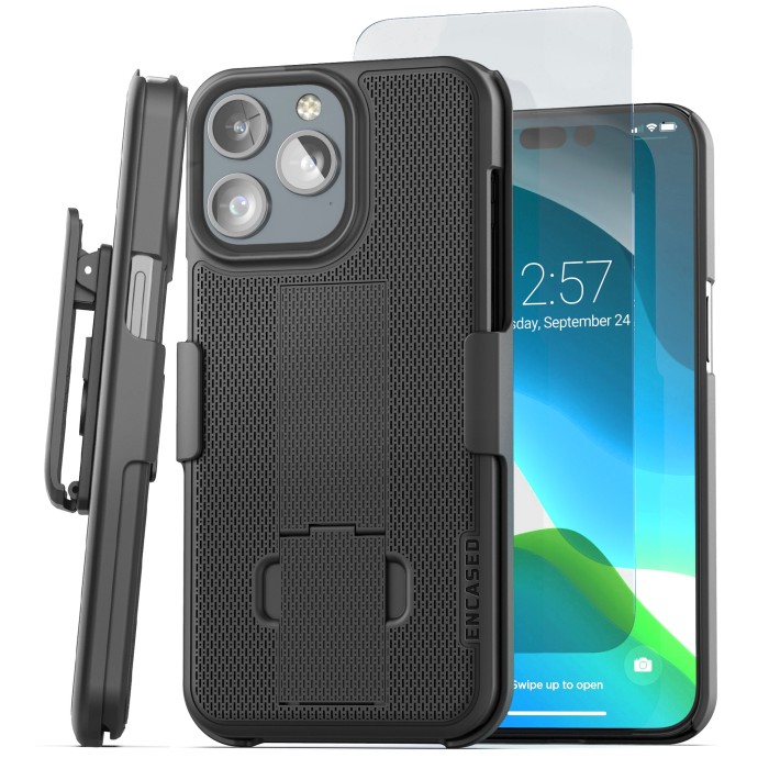 iPhone 15 Pro Duraclip Case with Belt Clip Holster-HC338