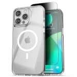 iPhone 15 Pro Magsafe Clear Case with Privacy Screen Protector-MSCB338C