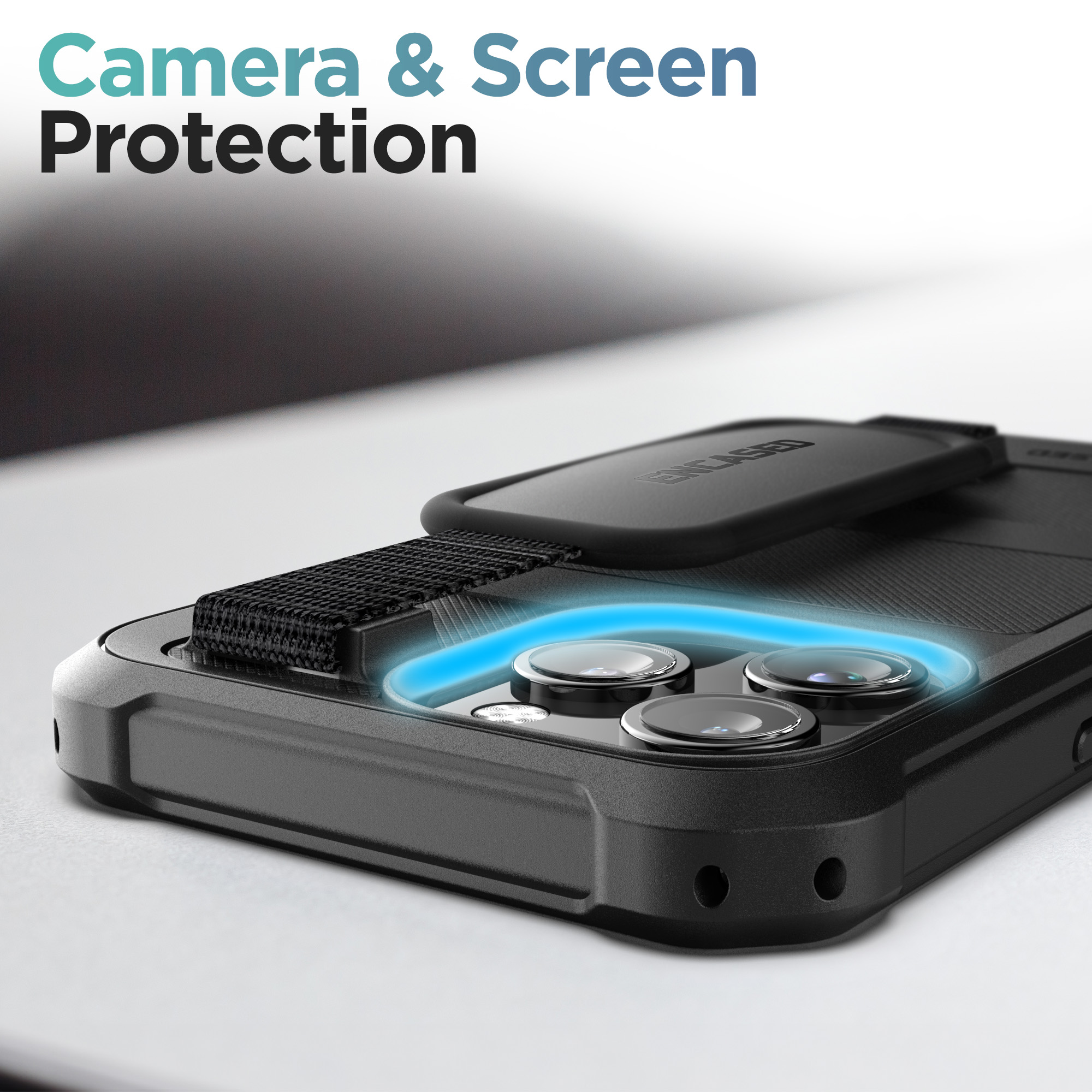 iPhone 15 Pro Max - Protector defender 3 capas + clip resistente a