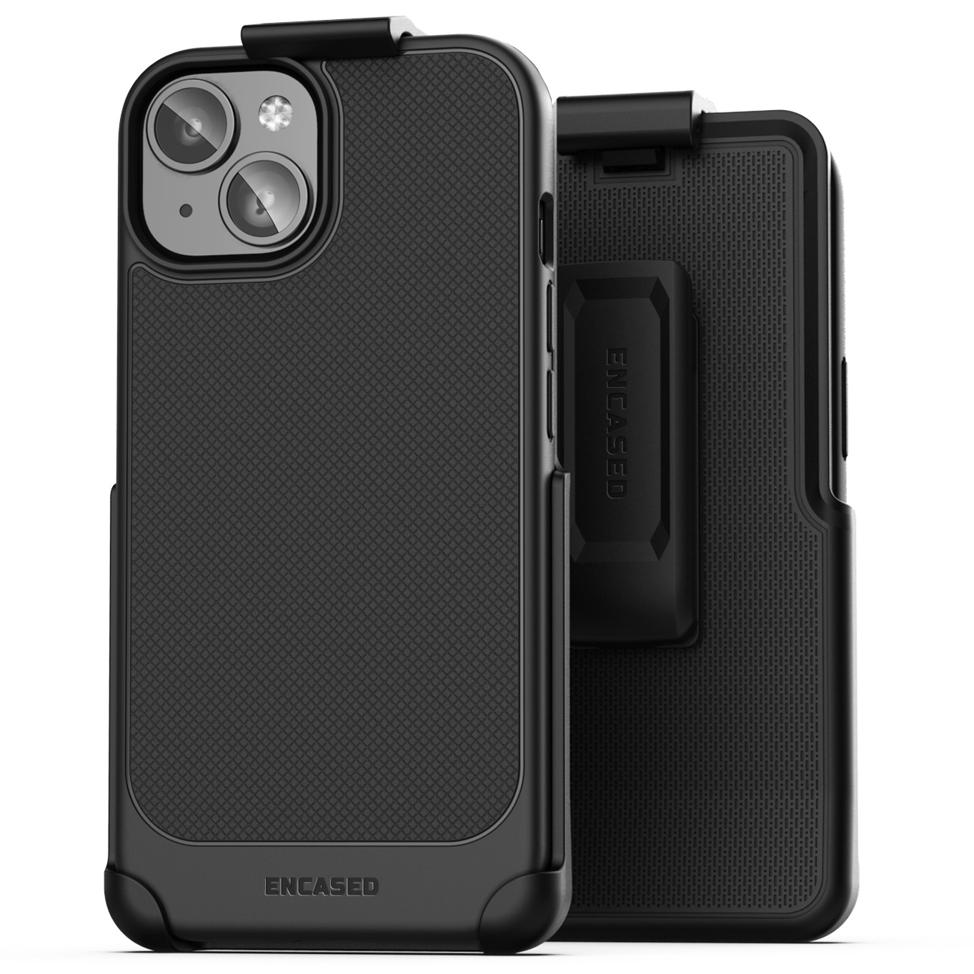 iPhone 15 Pro Max Thin Armor Case with Belt Clip Holster - Encased