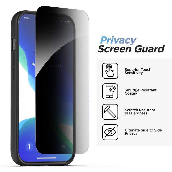 Privacy Screen Protector for iPhone 15 Pro Max - Phone Cases