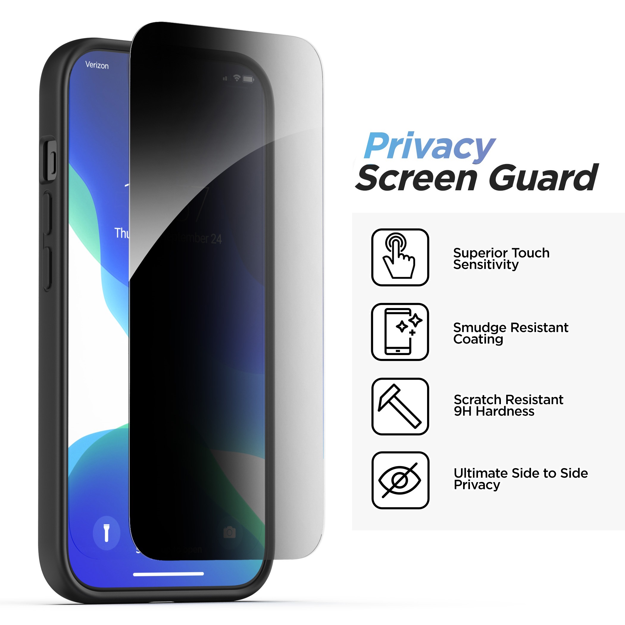 Privacy Screen Protector for iPhone 15 Pro Max - Phone Cases, Tablet Cases,  Screen Protection, Apple Accessories & Peripherals_Phone Cases, Tablet  Cases, Screen Protection, Apple Accessories & Peripherals