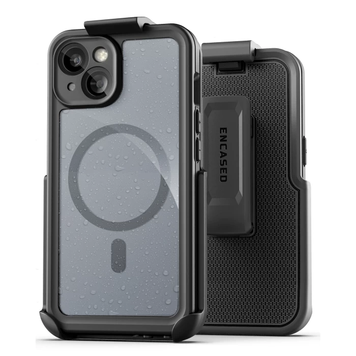 iPhone 15 Pro Waterproof Case with Belt Clip Holster-WP338HL