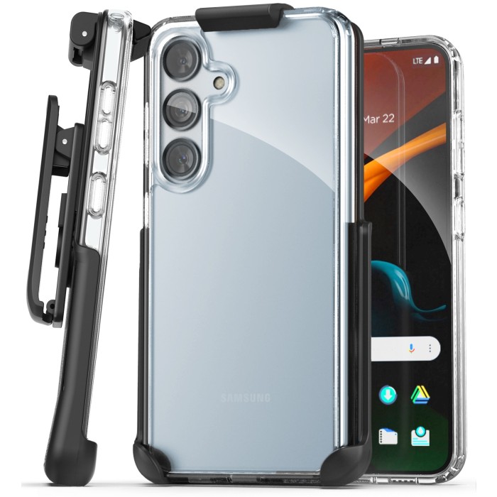 Samsung Galaxy S24 Plus ClearBack Case with Belt Clip Holster