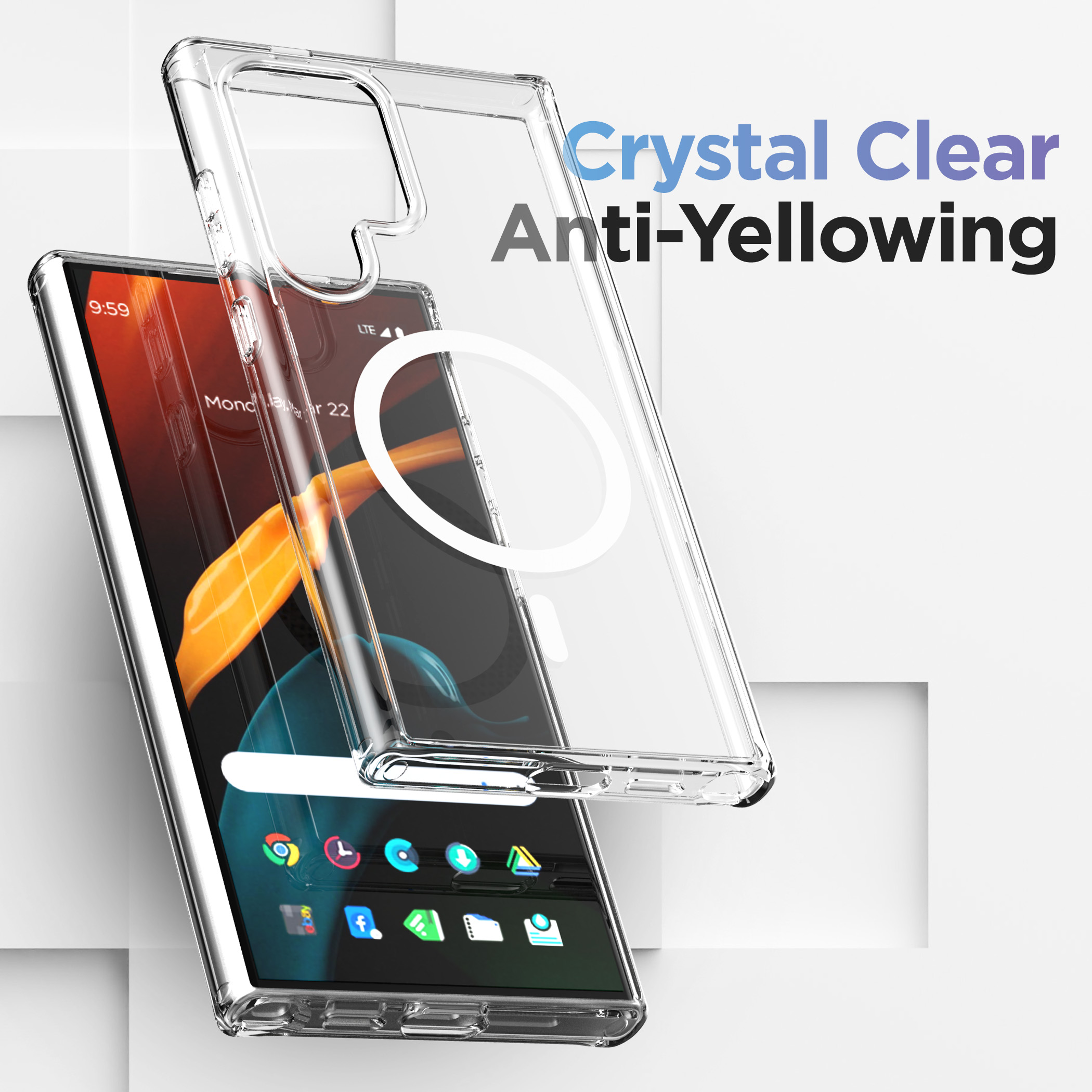 Samsung Galaxy S24 Ultra Clear MagSafe Case