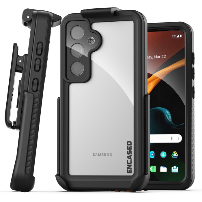 Samsung Galaxy S24 Plus Waterproof Case with Belt Clip Holster-EWP399HL