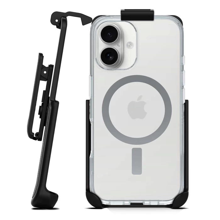 Belt Clip Holster for Otterbox Symmetry Clear Case - iPhone 16 Plus-HL214RB440OSC