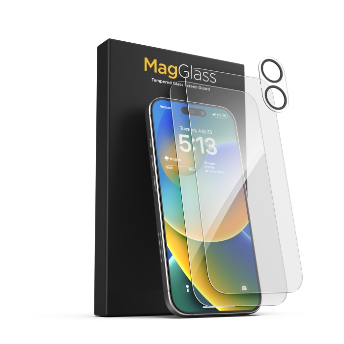 iPhone 16 Plus UHD Screen Protector 2-Pack with Lens Protector-ESP440A